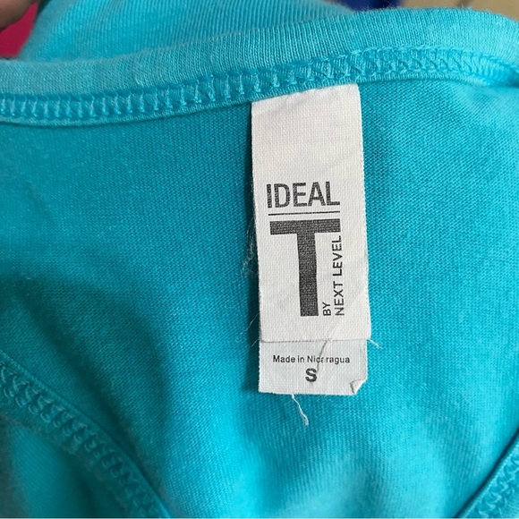 Next Level Cyan Racer Back Fiesta Tank Top - Picture 4 of 7